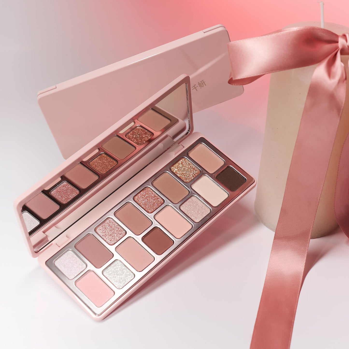 CHEERYEP 16 Color Eyeshadow Palette, Blendable with Low-Saturation Pink-Brown and Peach Nudes Palette, Sweet Aesthetic Makeup for Daily Office, Date, Parties (#06 Dear)