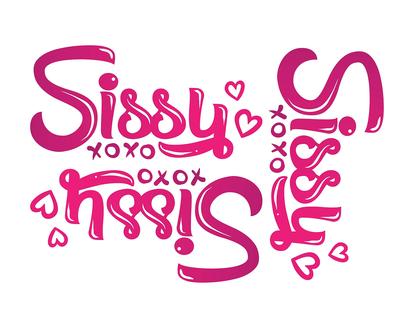 Kink Ink - 3 x Sissy Temporary Tattoo Sexy Kinky Sticker