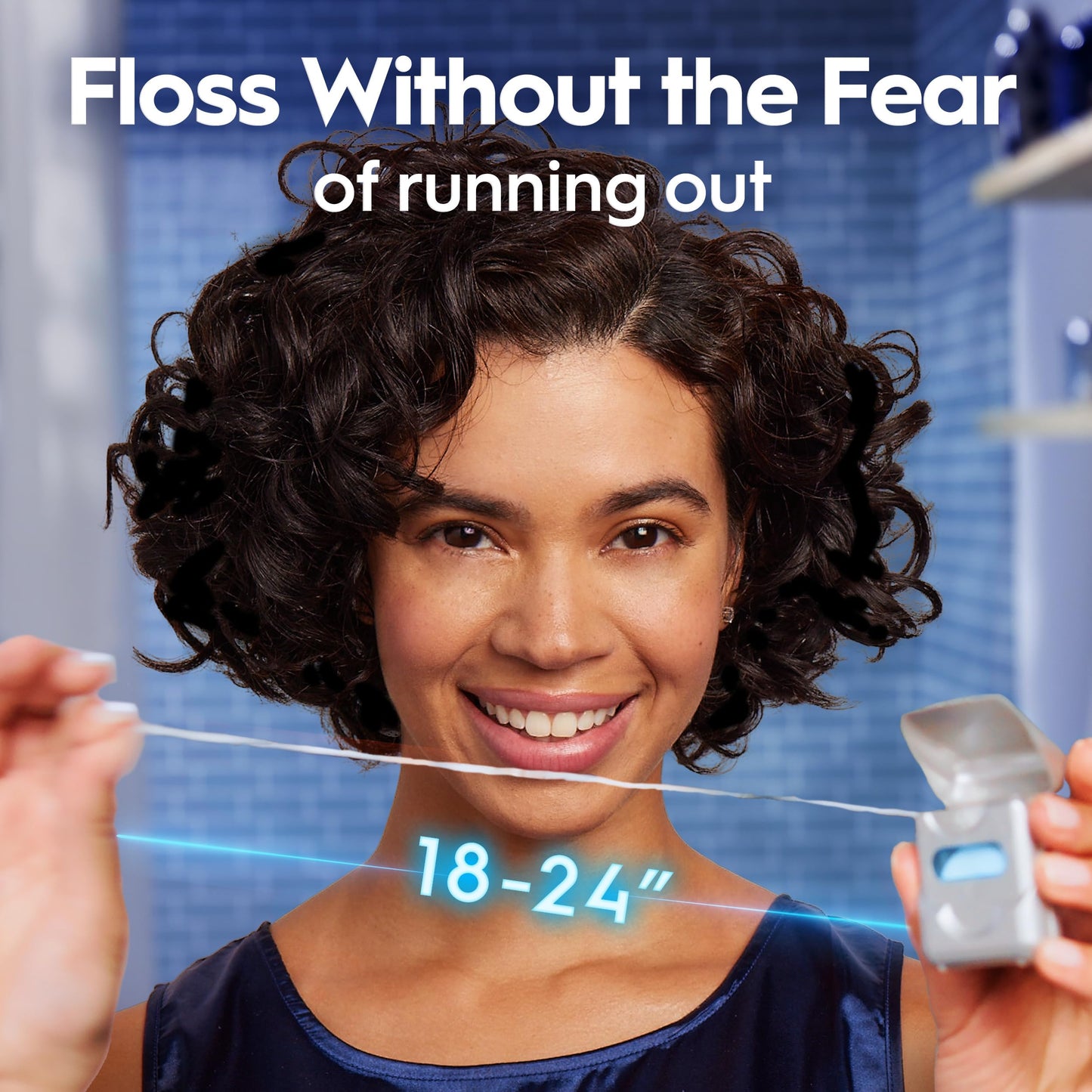 Oral-B Glide Deep Clean Dental Floss, Cool Mint, 6 Pack (262.4 YD Total) - Shred-Resistant Smooth Dental Tape for Tight Spaces