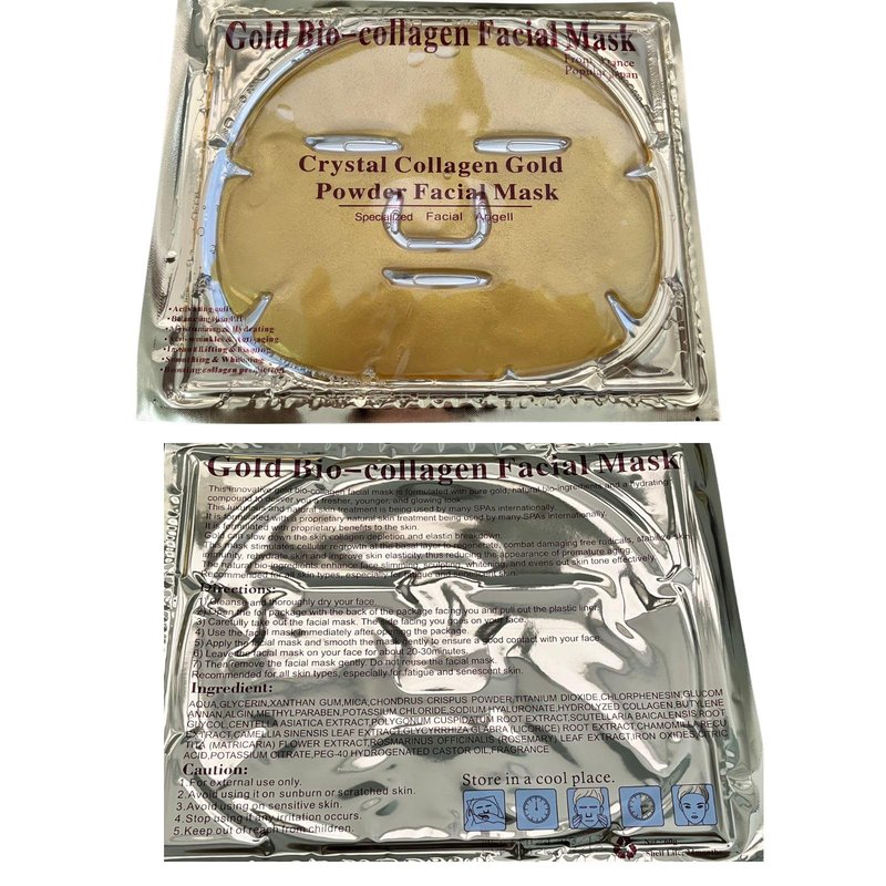 Nielies 24K Collagen Facial Mask (15 PCS) Anti Wrinkle, Firm Skin & Hydrating Skin Anti Aging, Puffiness, Mask for Revitalizing