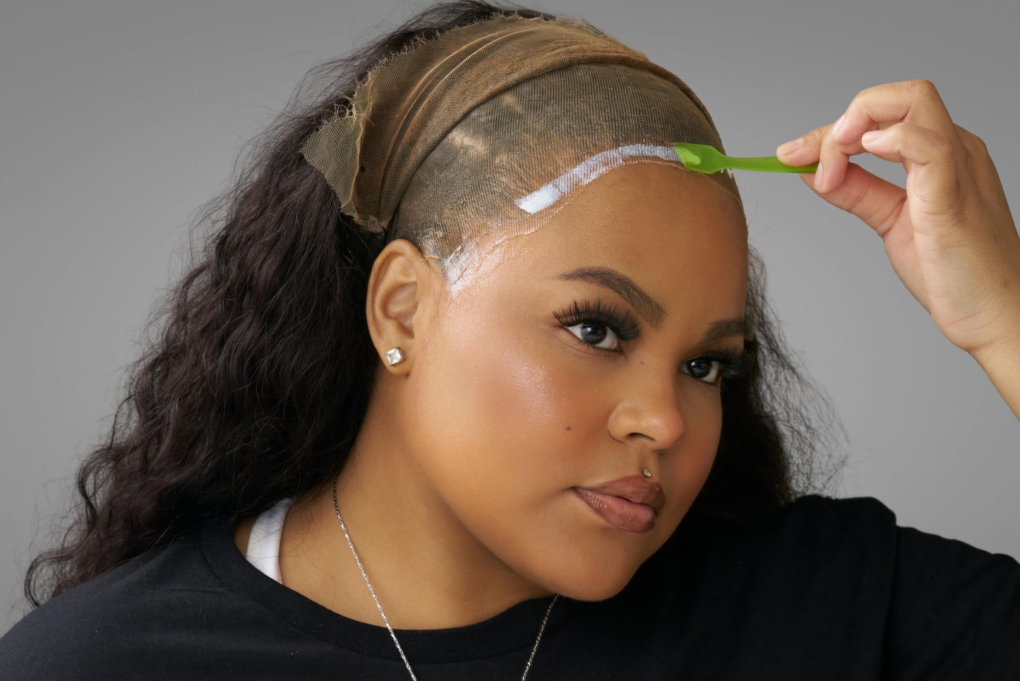 Ericka J. Hold Me Down Adhesive - Waterproof Lace Wig Glue for Strong Hold, Quick Drying, Sweat & Water Resistant – Sensitive Skin Friendly (60g / 2.1 oz, Regular)