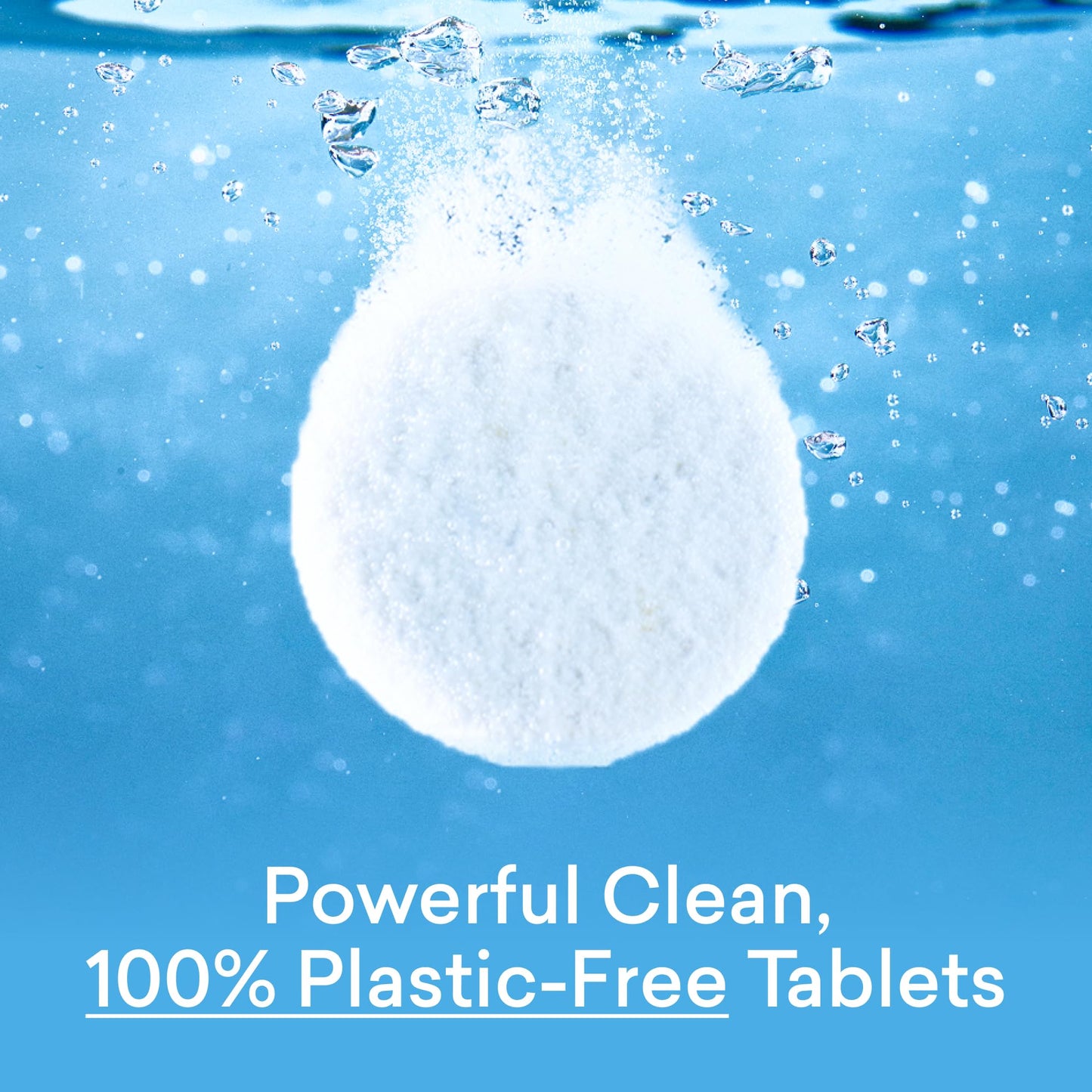 BLUELAND Foaming Hand Soap Refill Tablets, 10-Pack, Fragrance Free, Eco Friendly Cleaning Products, 10 x 9 Fl oz