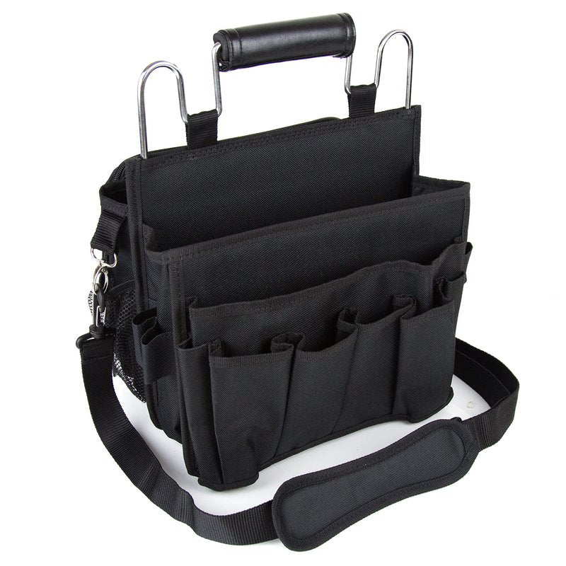 Salon Supply Co Open Hair Stylist Case – Sturdy Metal Frame Hairdresser Bag – Cosmetology Organizer for Hair Stylists – Hair Styling Tool Bag and Storage Organizer