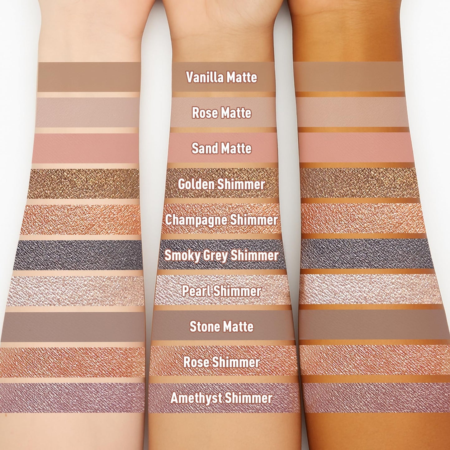 FV Long Lasting Cream Eyeshadow Stick, Waterproof & High Pigmented Eye Shadow Sticks Duo with Blending Brush, Crease-Proof & Natural Finish Eyeshadow Pencil, Rose Matte