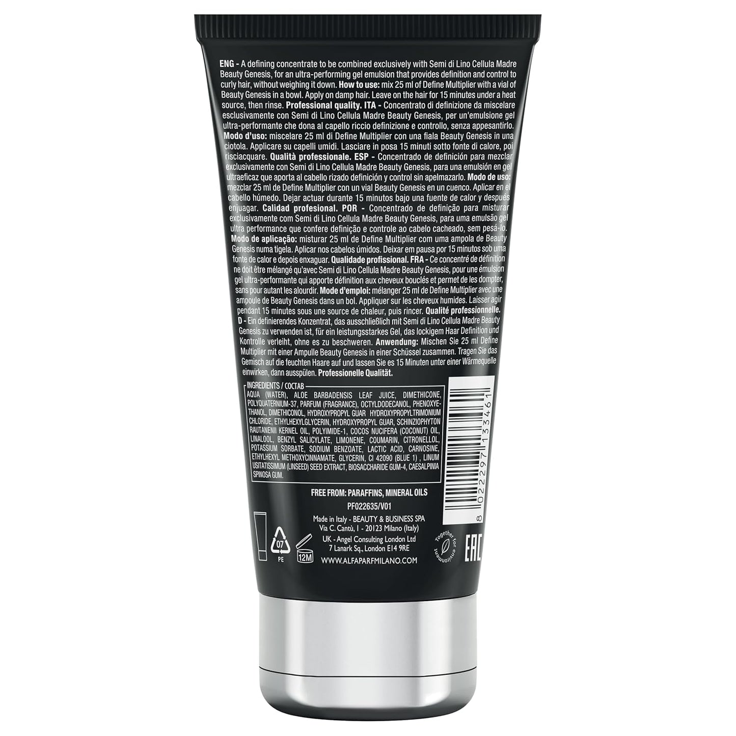 ALFAPARF MILANO Define Multiplier for Wavy & Curly Hair - Enhances Definition & Control | 5.07 fl. oz.