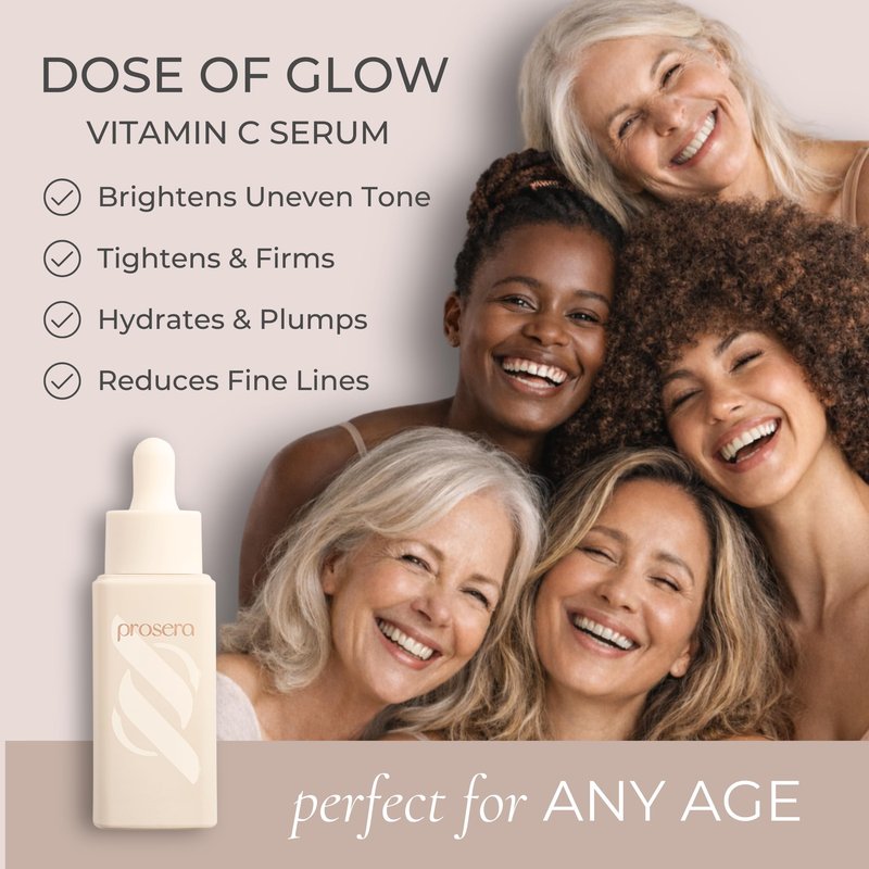 Ultra Hydrating Vitamin C Serum for Face with Peptides, 3X Hyaluronic Acid, and Niacinamide – For Sensitive Skin and Anti-Aging – Brightens, Firms & Hydrates – All-in-One Formula – 1 oz