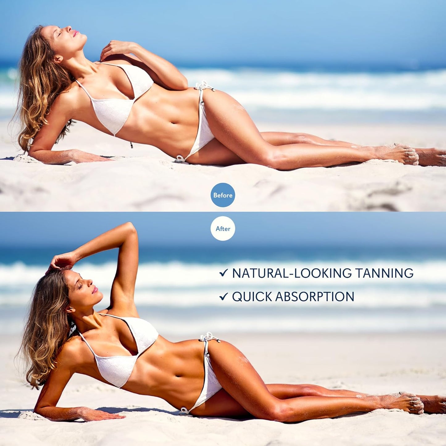 Self Tanning Drops - Achieve a Natural Sun-Kissed Bronze Glow | Gradual Face & Body Tanner, 1.01 Fl Oz