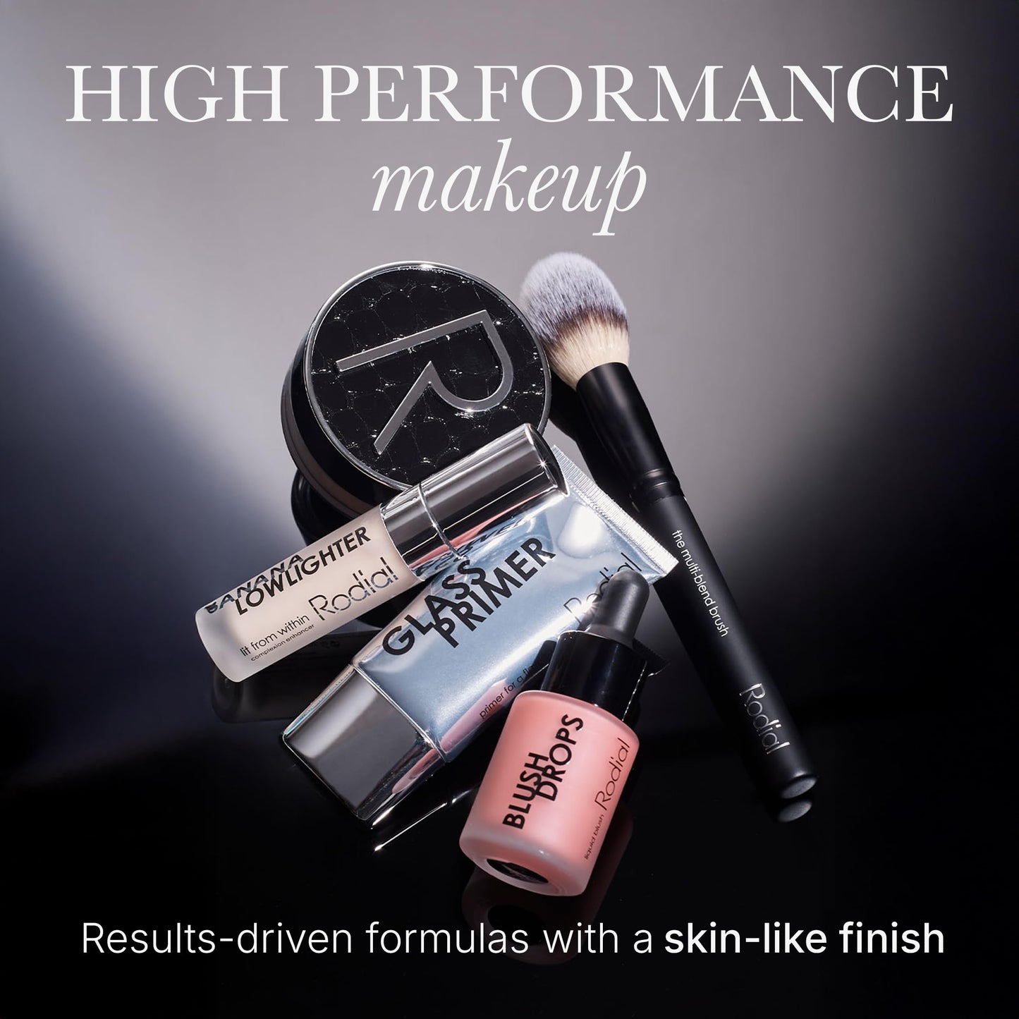 Rodial Glass Powder Travel Size 0.19 oz - Mini Loose Setting Powder for Soft-Focus Blurring, Shine Control & Luminous Glass Skin Finish