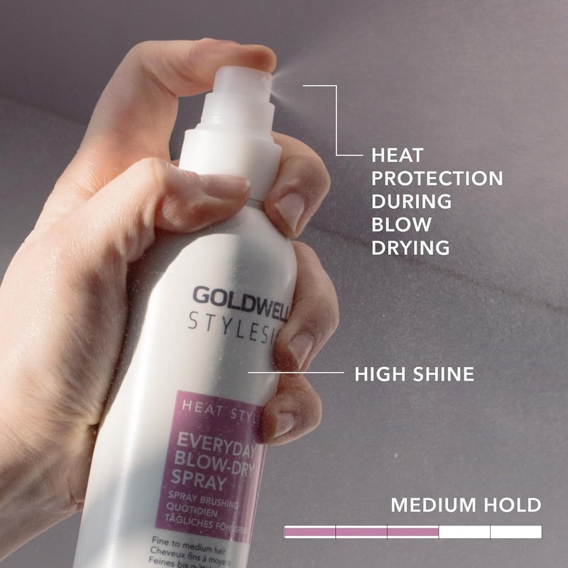 Goldwell StyleSign Blow-Dry Spray - Lightweight Hair Styling Spray for Effortless Volume & Shine