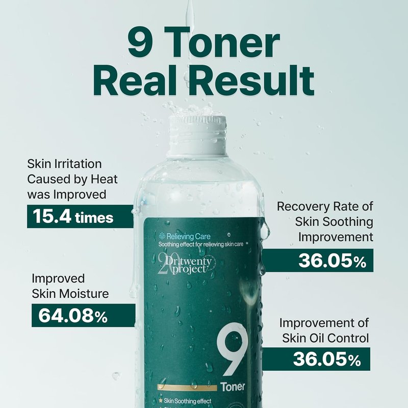 Soothing Toner with Mugwort Extract | Moisturizing & Sebum Control for Sensitive, Dry, Oily Skin – 300ml / 10.14 fl. oz