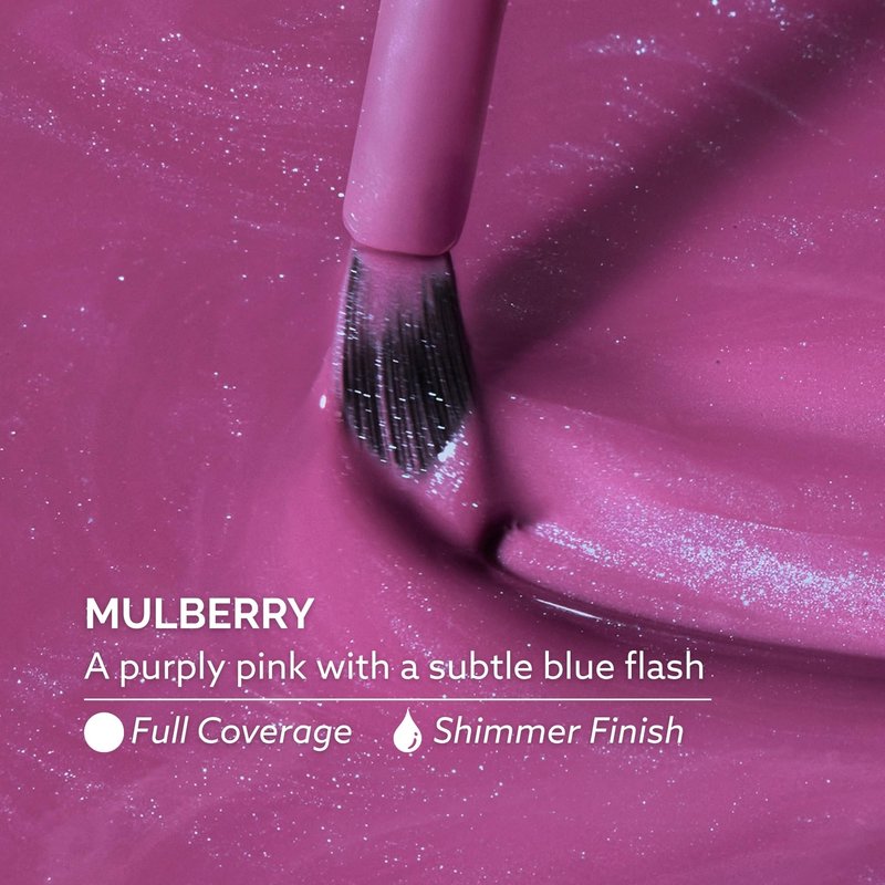Dazzle Dry Nail Lacquer (Step 3) - Mulberry - A purply pink with a subtle blue flash. Full coverage shimmer. (0.5 fl oz)