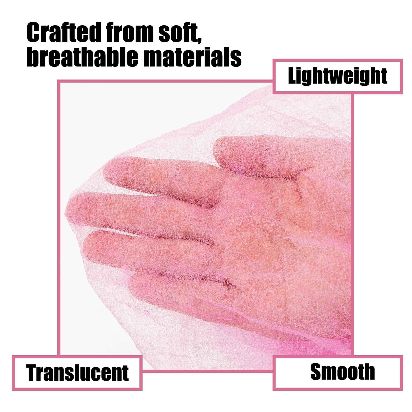 CAIRIAC Fashion Face Mask for Makeup Protection, Disposable Face Cover for Changing Rooms and Bridal Shops, Ideal for Estheticians and Makeup Artists (Pink 100 Pcs)