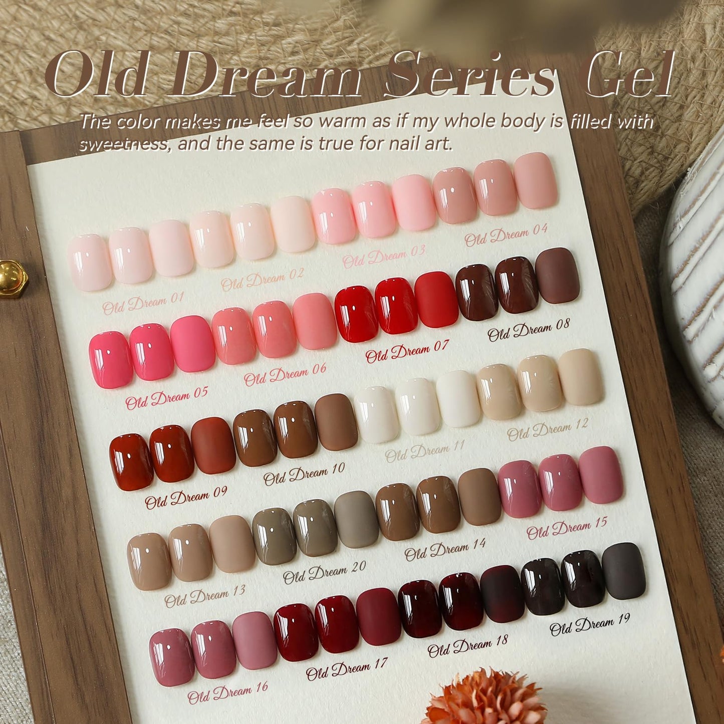 Born Pretty Fall Winter Gel Nail Polish Set Autumn Gel Polish Orange Pumpkin Cozy Campfire Brown Caramel Burgundy Wine Red Green Coffee Gel Nail Polish Fall Colors Collection 39PCS
