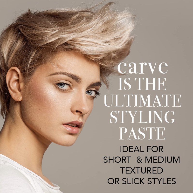 Brocato Carve Texture Hair Paste, 2 Oz | Styling Texturizer Cream Products for Men and Women - Volumizing and Texturizing Product for Molding, Shaping and Sculpting | Adds Shimmering Semi Gloss Finish