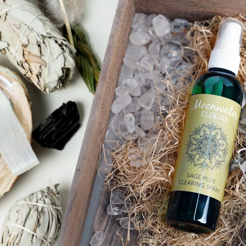 White Sage Smudge Stick & Spray for Energy Cleansing | Negative Energy Removal, Aura Healing, 8oz