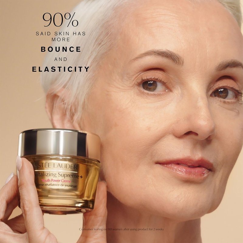 Estée Lauder Revitalizing Supreme+ Youth Power Cream Moisturizer with Hyaluronic Acid & Peptides, Anti Aging | Face & Neck Cream, 1 Ounce