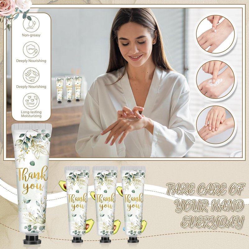 Thank You Hand Cream Gift Set - 48 Travel Size Lotion Favors | Perfect for Baby Showers, Weddings & Parties