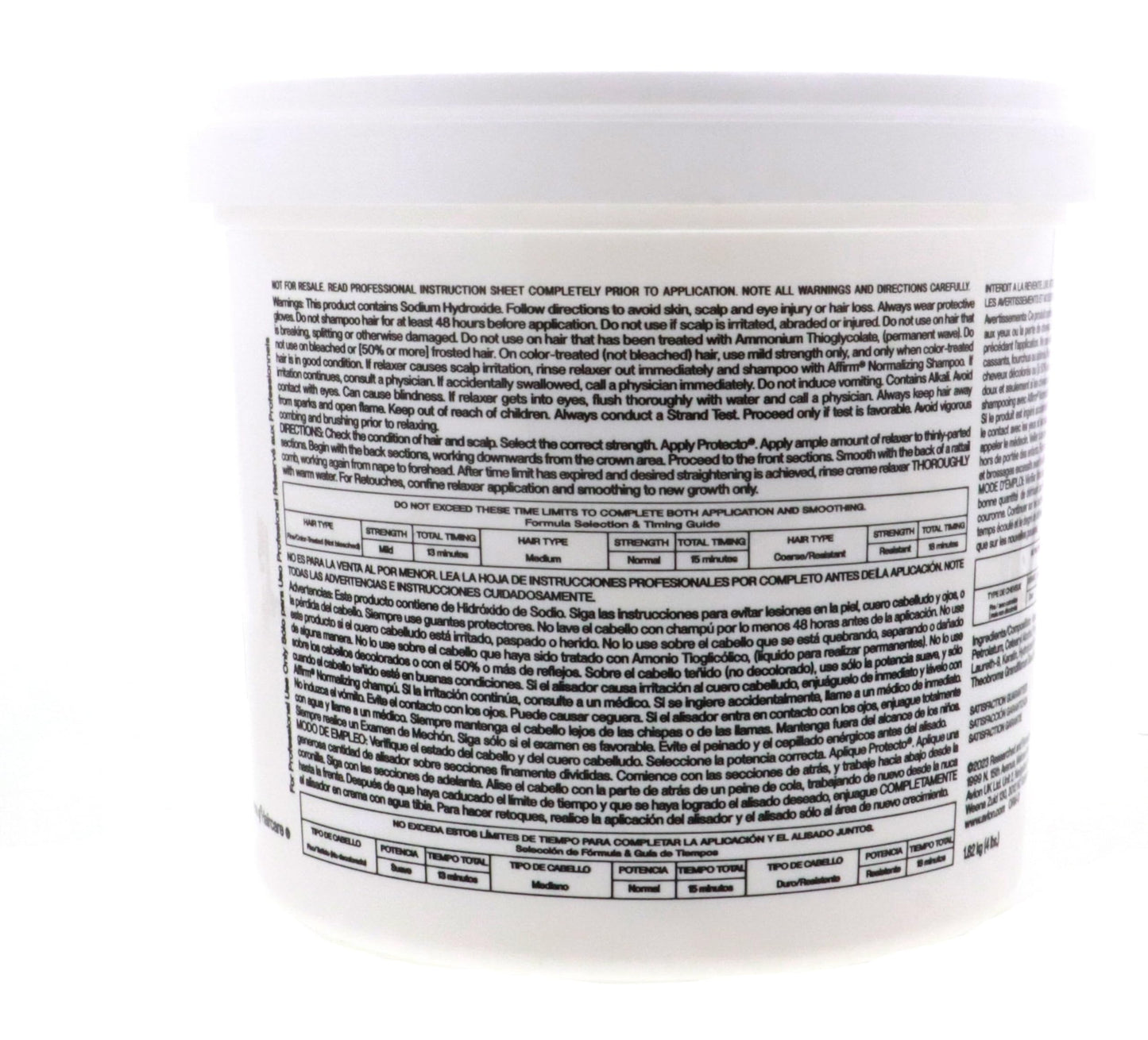 Avlon Affirm Creme Relaxer Original Formula Normal 4 lbs.