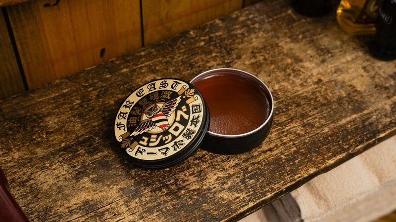 BROSH Far East Hard Pomade - Water Based Hair Styler with Extra Firm Hold & Medium Shiny Finish - Humidity Resistant Grooming Pomade for Men - 4 Oz