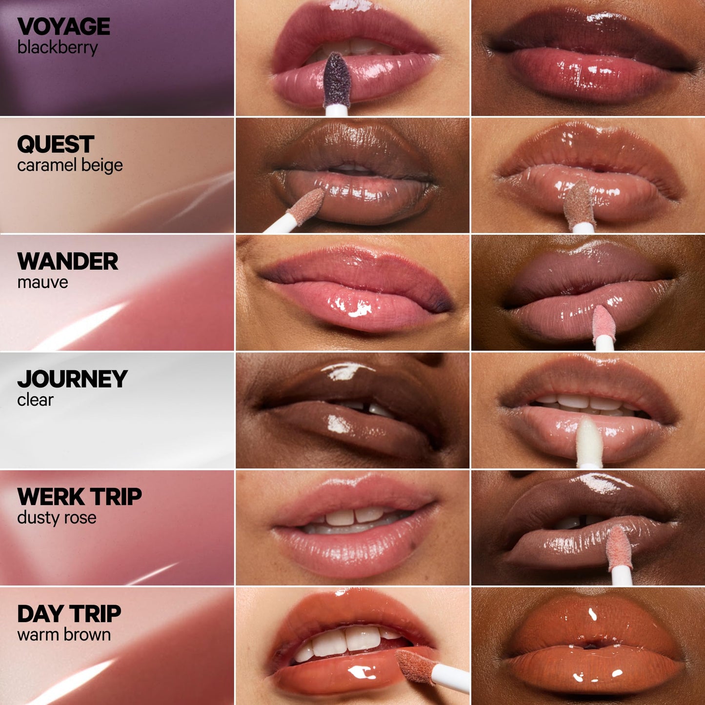Milk Makeup Odyssey Lip Gloss – Non-Sticky, Hydrating + Sheer-Tinted Gloss with Long-Lasting, High Shine Finish – Vegan Formula Nourishes with Jojoba Oil – Werk Trip (Dusty Rose), 0.2oz