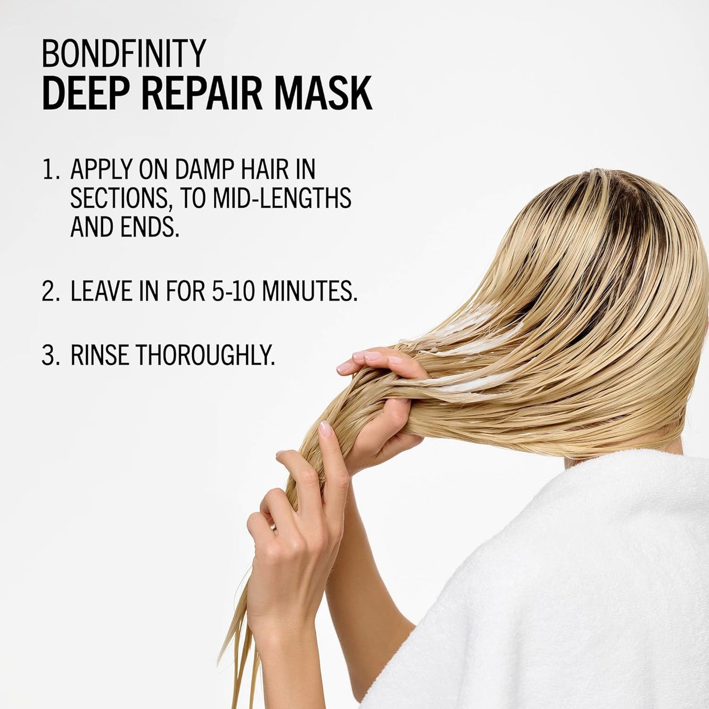BlondMe Bondfinity Deep Repair Mask - Intensive Treatment for Blonde, Lightened & Grey Hair | Strengthens & Prevents Breakage