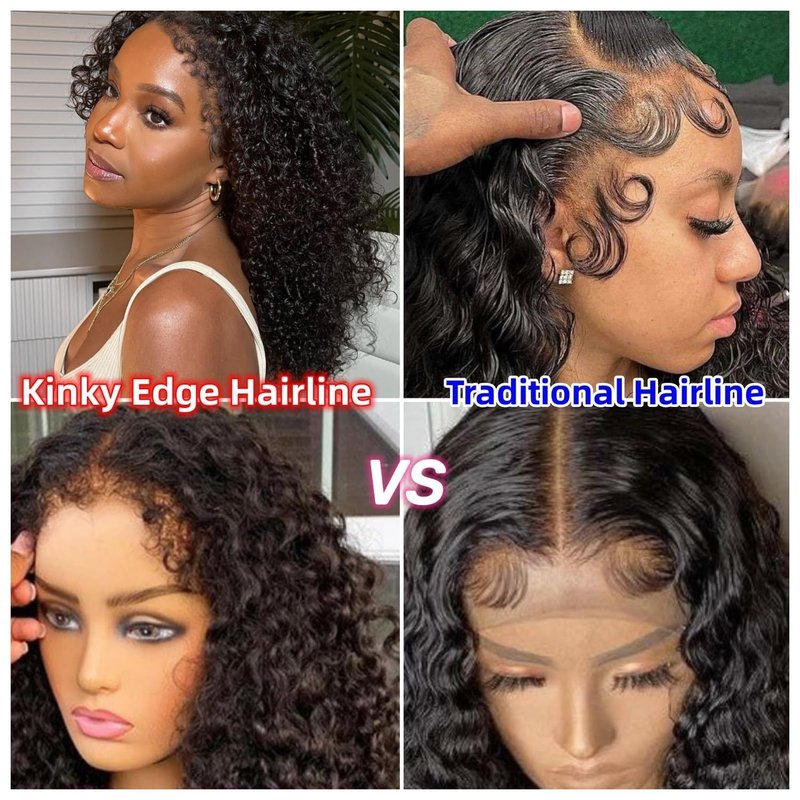 Uioxvn Glueless Wigs Human Hair Pre Plucked Pre CutLace Front Wigs for Black Women 180 Density WaterWave Bob wig Human Hair Curly wig (12 lnch)