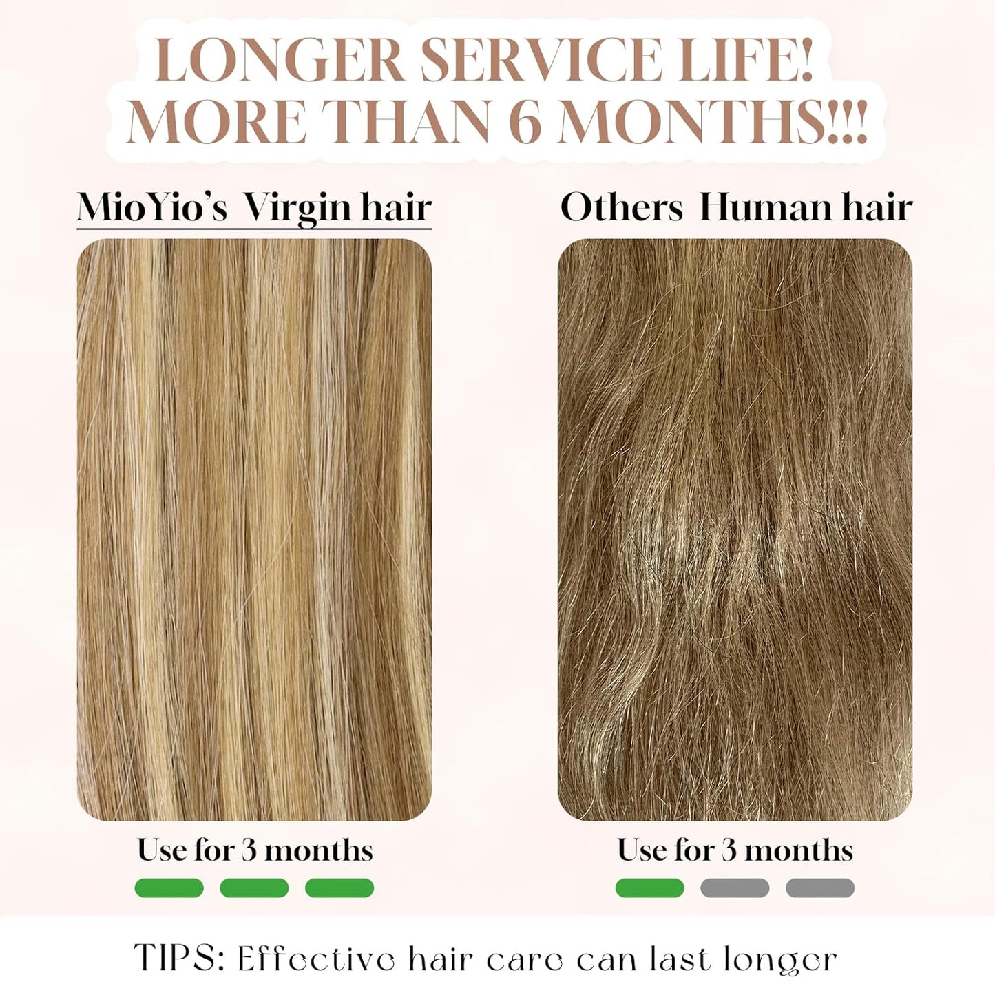 Microlink Hair Extensions - Human Hair 18 Inch D7/60 Blonde Brown | Soft, Glossy, Durable Microbead Loops