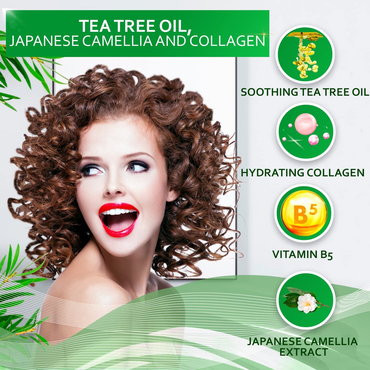 Tea Tree Oil Shampoo & Conditioner Set - Nourishing Hair Care | 16 Fl Oz