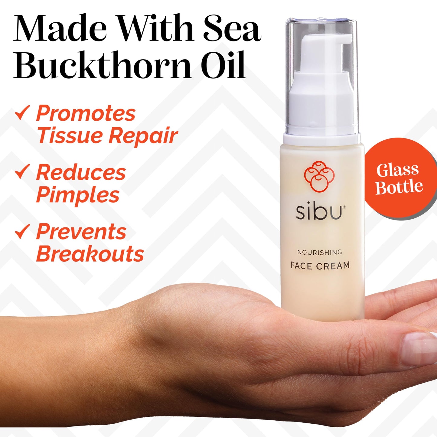 sibu Sea Buckthorn Nourishing Face Cream, 1oz (2-Pack)