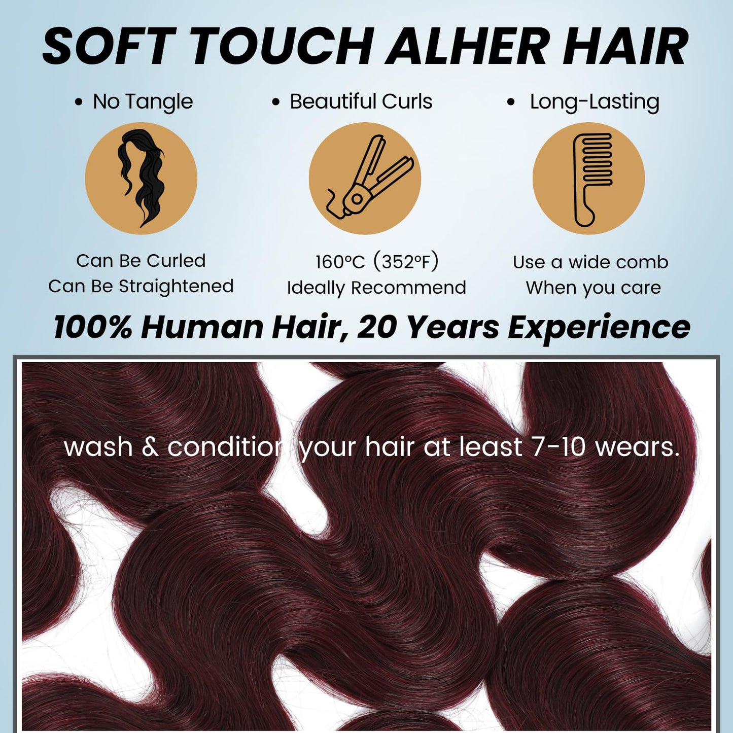 99j Color Human Hair Bundles Body Wave 12 Inch