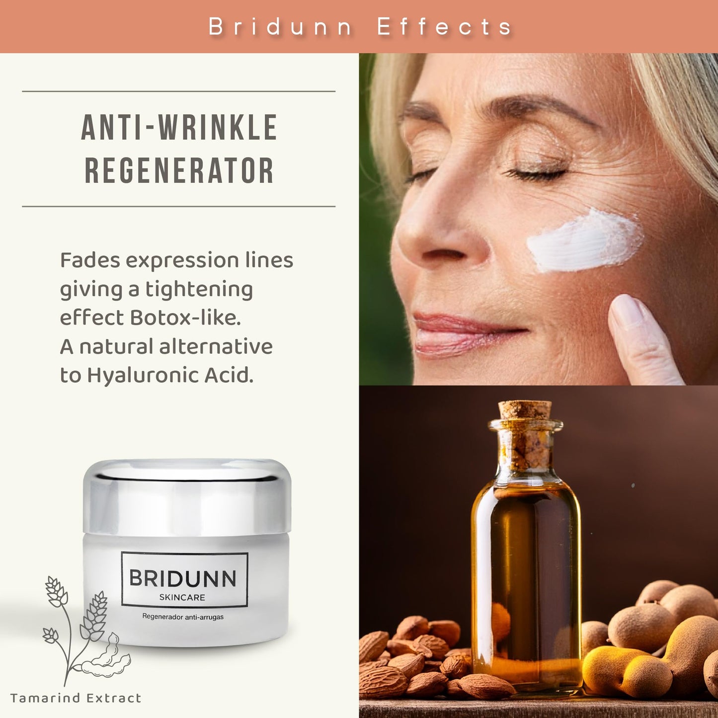 BRIDUNN SKINCARE Anti Wrinkle & Face Tightening Regenerating Face Cream with Natural Ingredients
