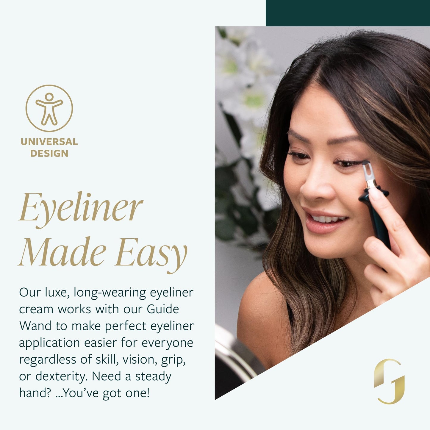 Guide Beauty GUIDE Line Luxe Long-Wear Black Eyeliner Cream, Easy Tightlining & Winged Make-up, 0.14 oz (Black)