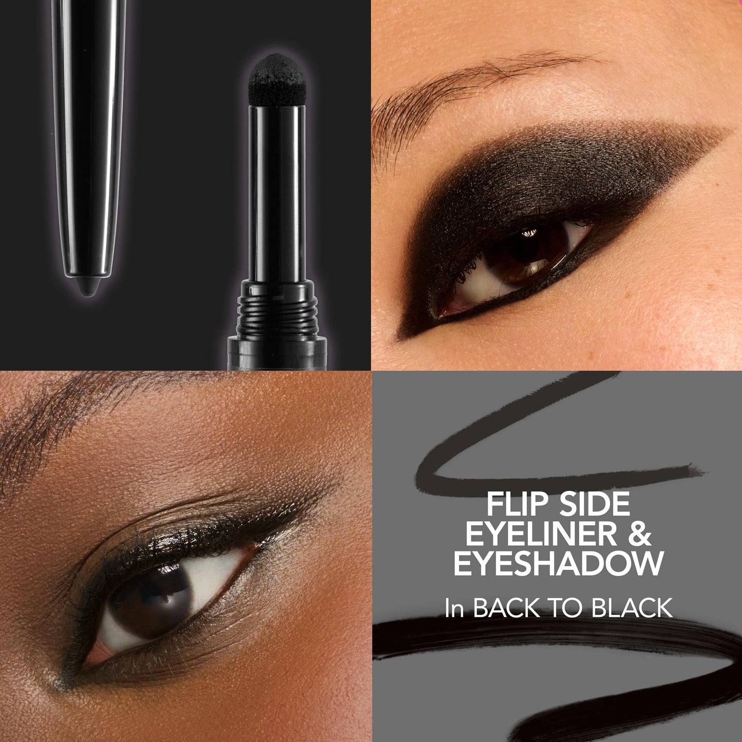BUXOM Flip Side Dual-Ended Eyeliner & Shadow Duo, Waterline-Safe Liner & Crease-Proof Shadow, Longwear, Primer-Infused, Safe for Contact Lens Wearers, Clean Vegan Formula