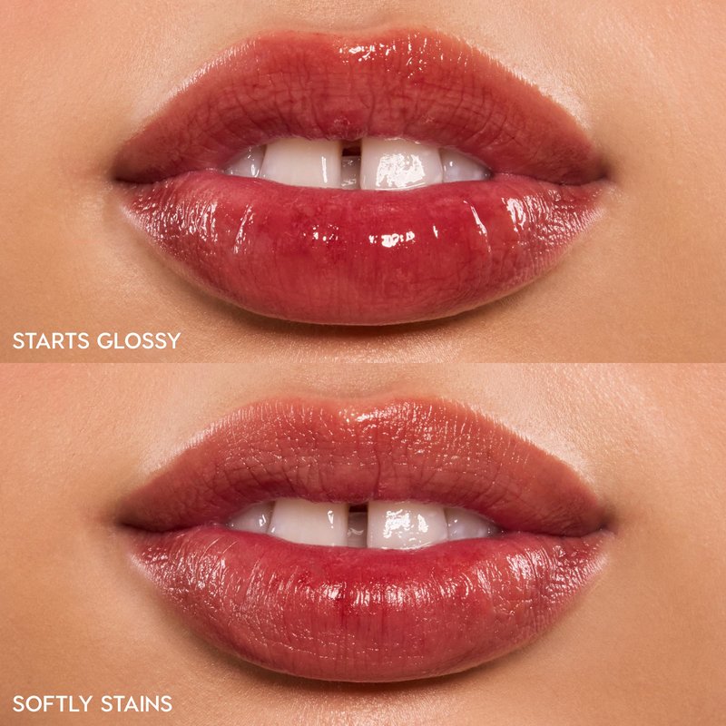 ColourPop HydraPop Glossy Lip Stain - Hydrating Lip Gloss That Fades Into A Soft Tint - Non-Drying & Long-Lasting - Water-Based Gloss-to-Stain Finish - Baby Fox (0.11 Fl Oz)