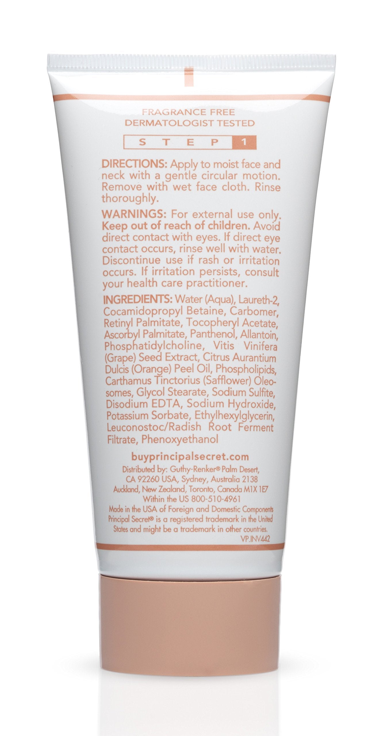Principal Secret Advanced Gentle Deep 4-in-1 Cleanser for Women | Anti-Aging Face Wash with Vitamins A, C & E | Gentle Facial Cleanser, 6 oz