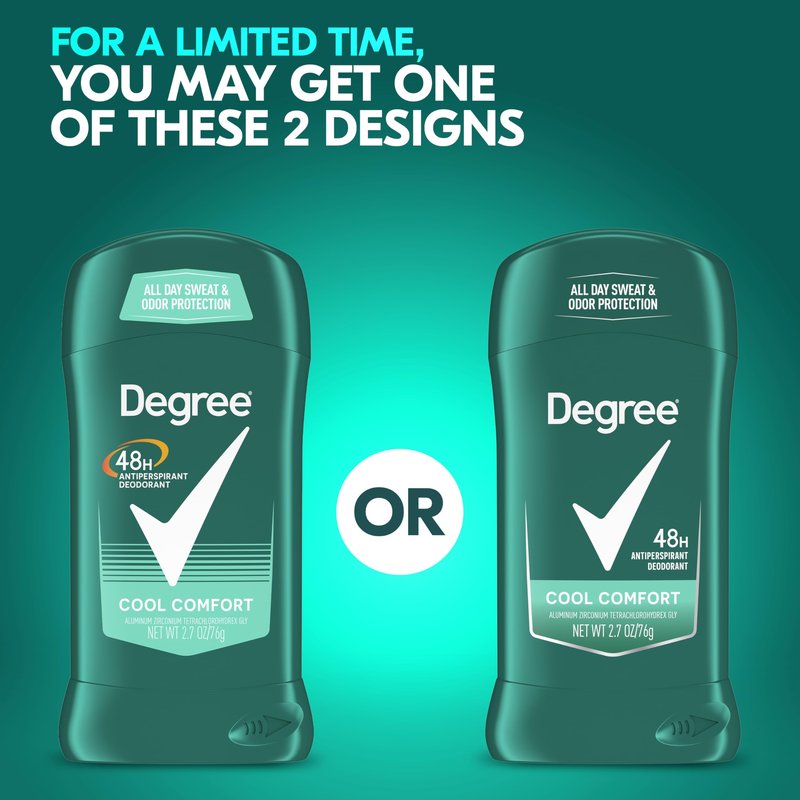 Degree Men Dry Protection Antiperspirant, Cool Comfort, 2.7 oz., Pack of 6