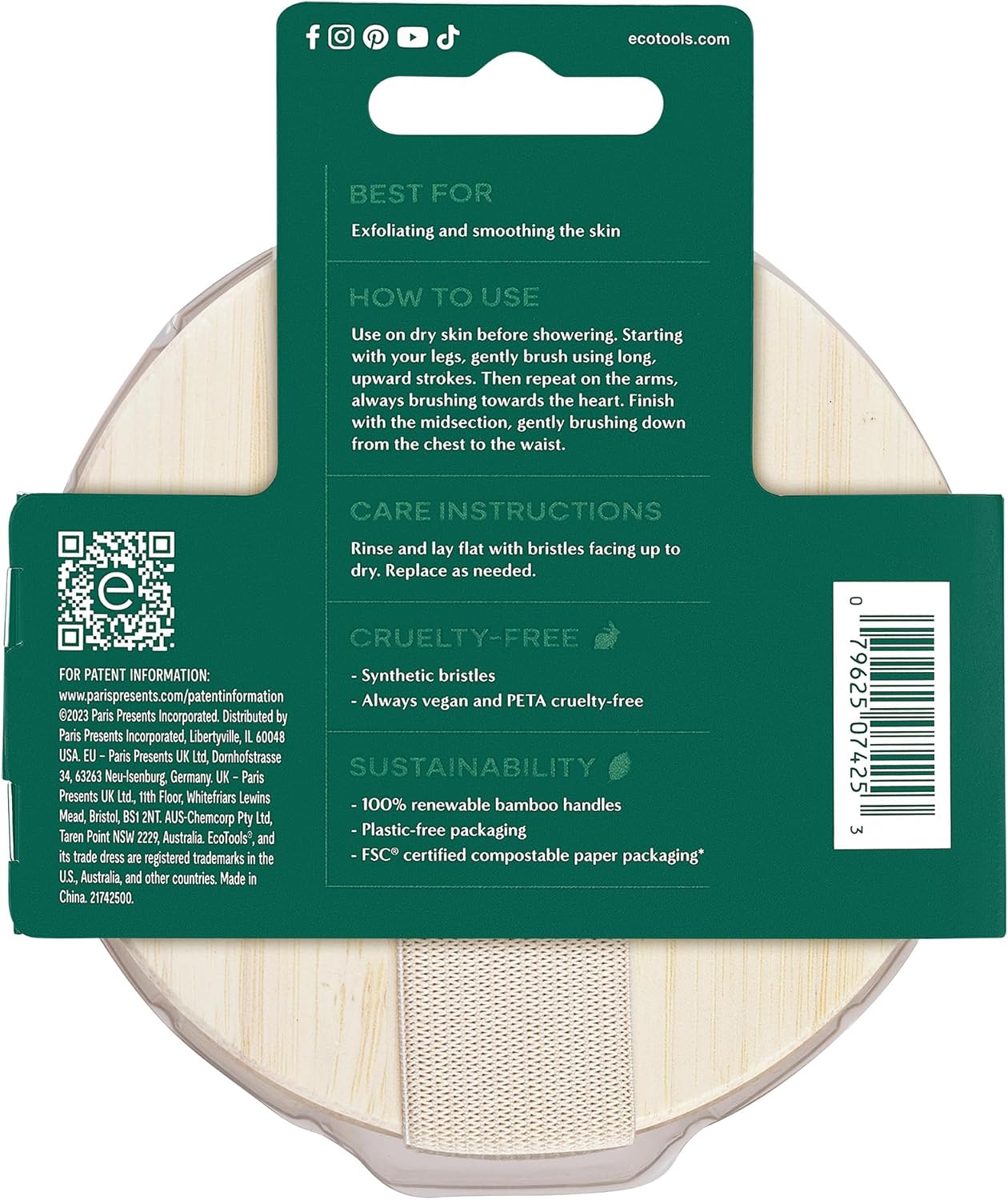 EcoTools Exfoliating Bath Net, Inspired by African Bath Net Sponge, Exfoliates & Cleanses Whole Body, Flexible & Reusable, Eco-Friendly Body Scrubber, Vegan & Cruelty-Free, 1 Count
