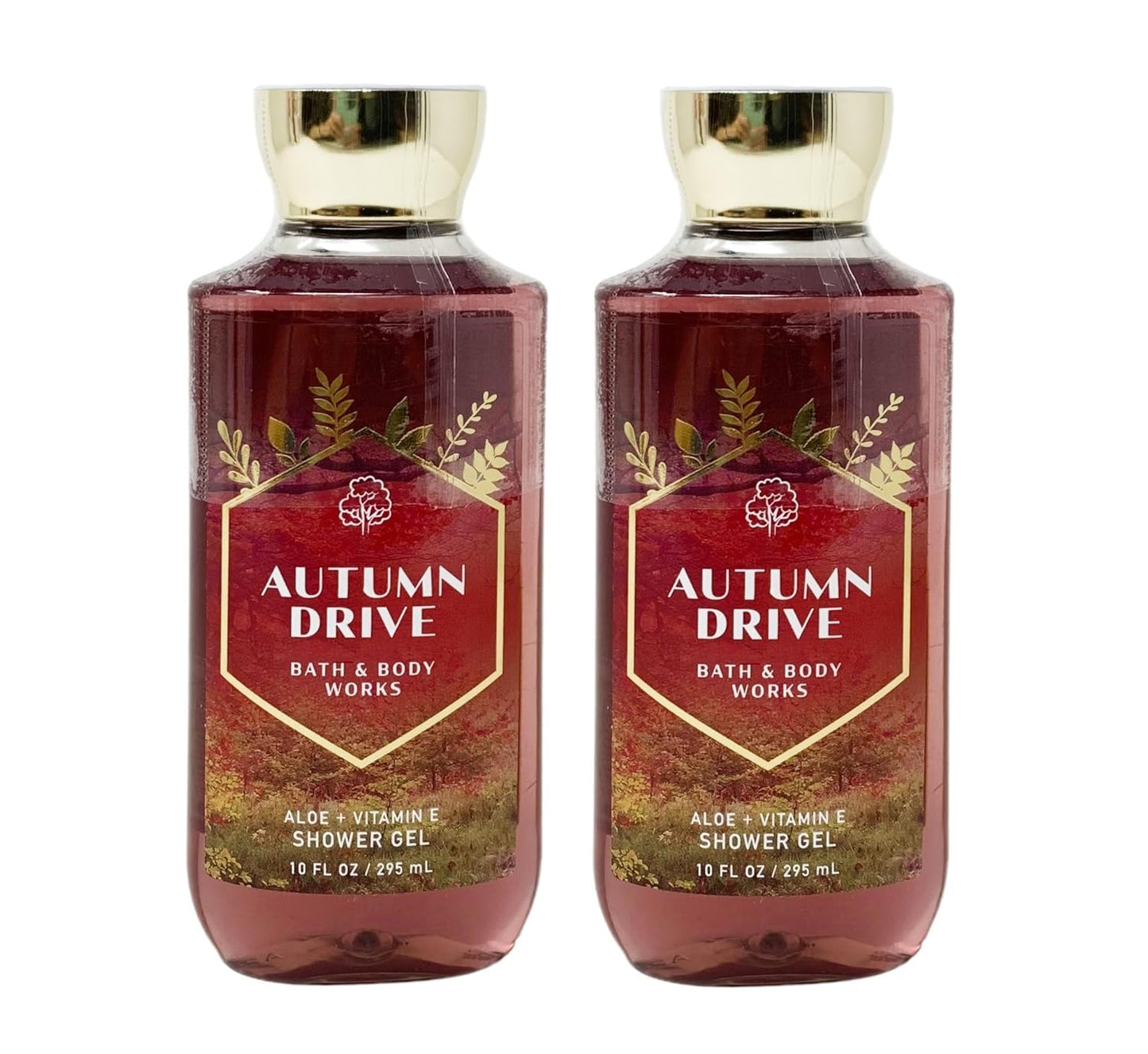 Aloe + Vitamin E Shower Gel - Autumn Drive Scent | 2 Pack, 10 fl oz Each