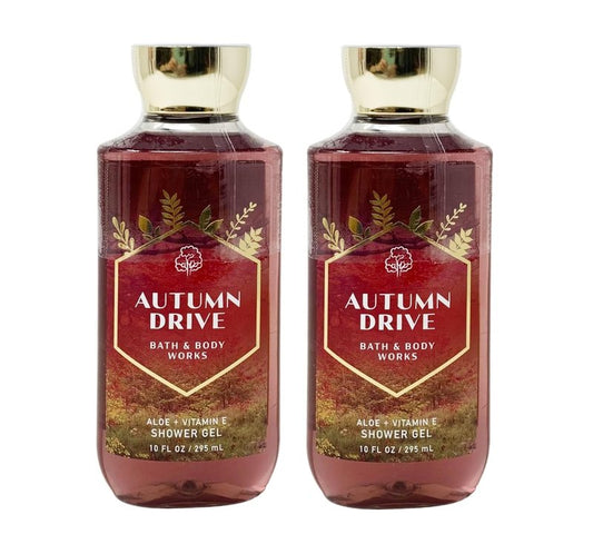 Aloe + Vitamin E Shower Gel - Autumn Drive Scent | 2 Pack, 10 fl oz Each