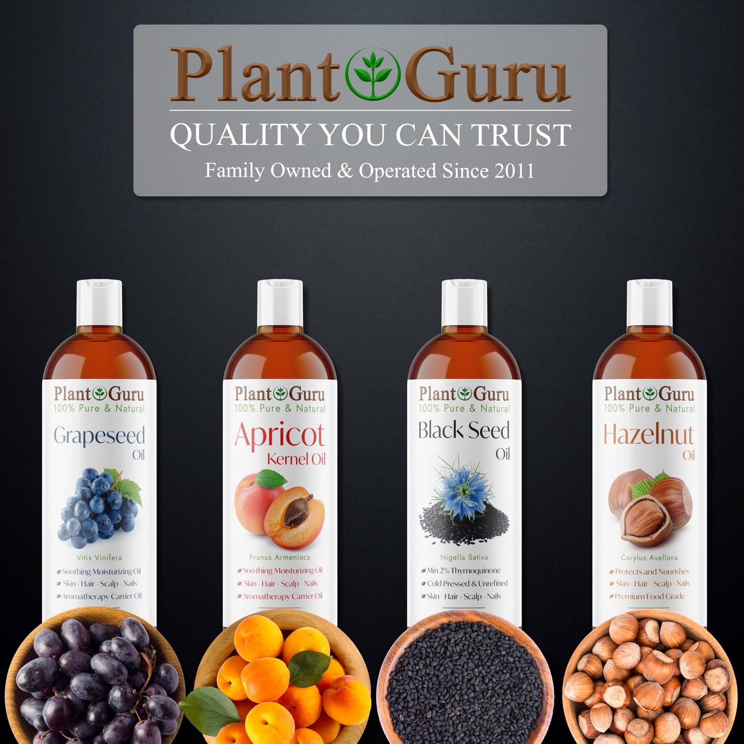 Hazelnut Oil 32 fl. oz. Cold Pressed 100% Pure Natural Carrier - Skin, Face, Body And Hair Growth Moisturizer. Great For DYI Cream, Lotions and Lip balm.