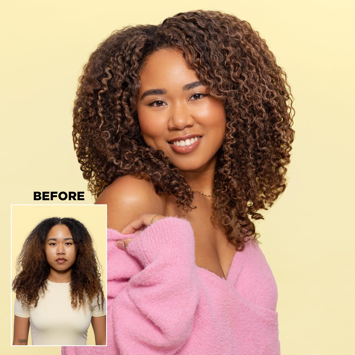 Design.Me BOUNCE.ME Curl Mousse | Lightweight Curl Defining Mousse for Wavy & Curly Hair | Frizz Control, Humidity Resistant, Alcohol-Free Mousse for Hair Styling | CGM Approved