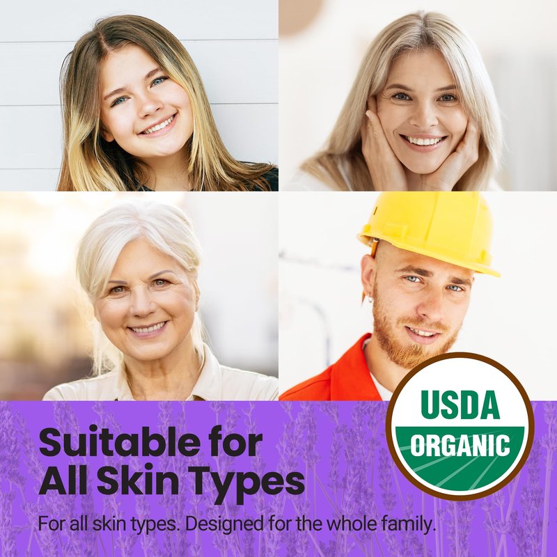 Desert Oasis Skincare | USDA Organic Lavender Hand Salve – Over 50% Jojoba Oil with Beeswax & Avocado Oil – Rich Conditioning Balm for Dry Hands, Feet & Cuticles – 2 oz (60 g)