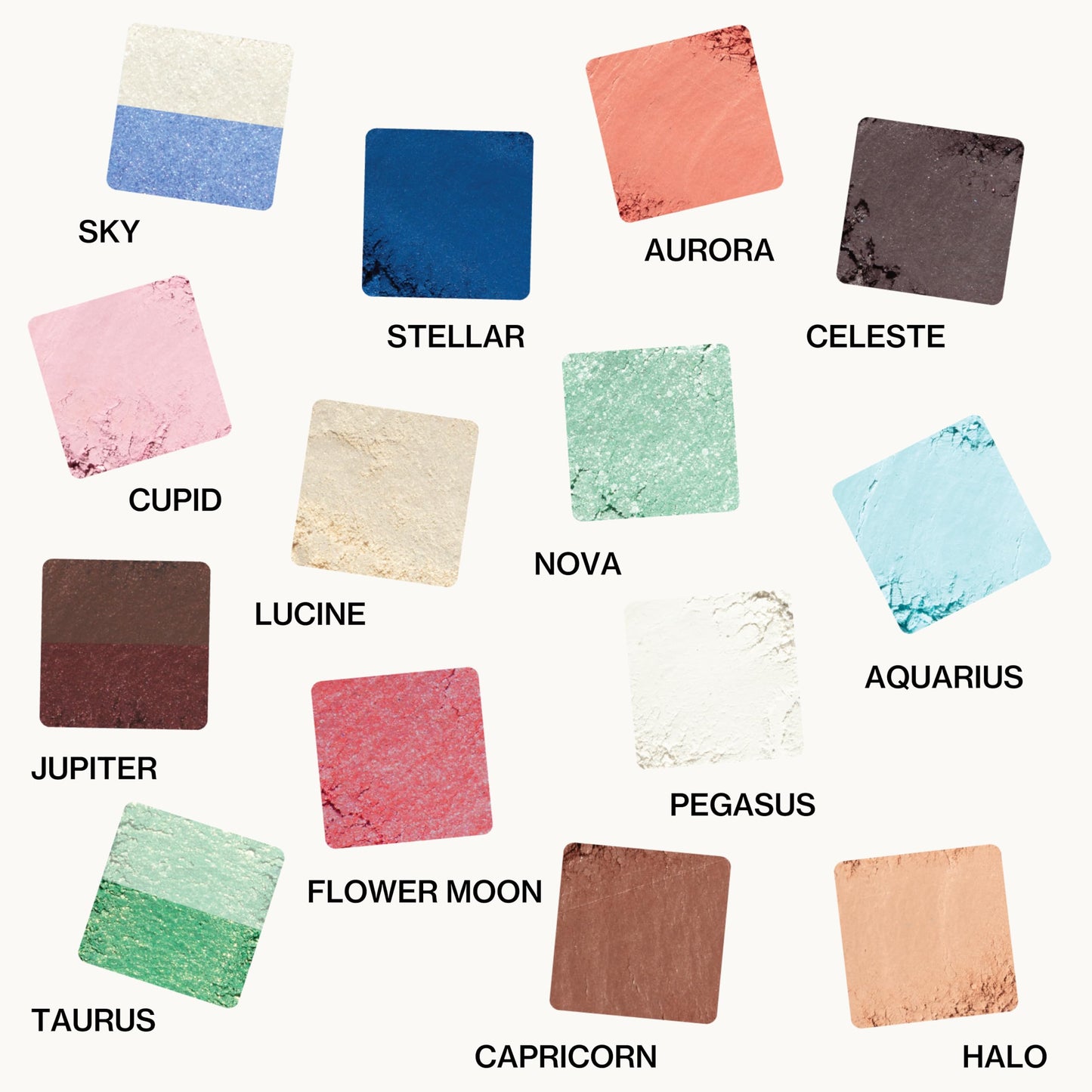 Pacifica Stellar Gaze Eye Shadow Palette - 28 Shades Mineral Eye Shadow Face Makeup Blendable Pigmented Dreamy Pastels, Neutrals, Matte Shimmer & Glitter Finishes w/Vitamin E Talc-Free Vegan Clean