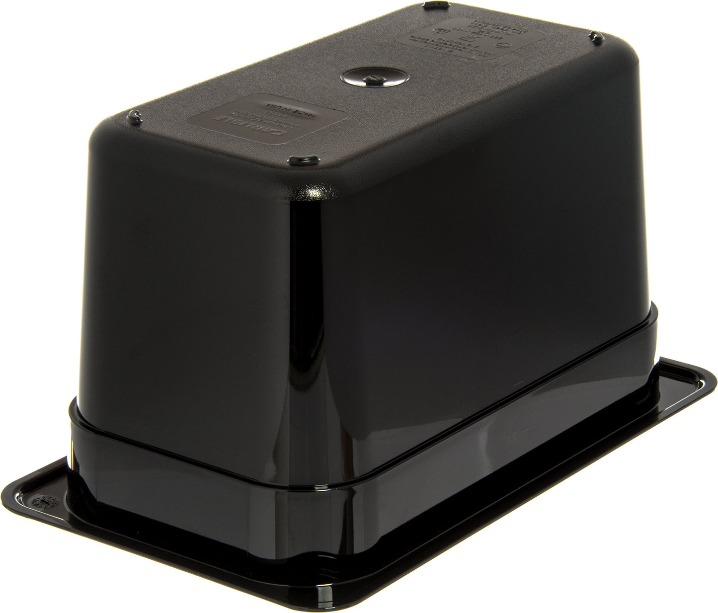 Carlisle FoodService Products 3068203 StorPlus Fourth Size Food Pan, Polycarbonate, 6" Deep, Black