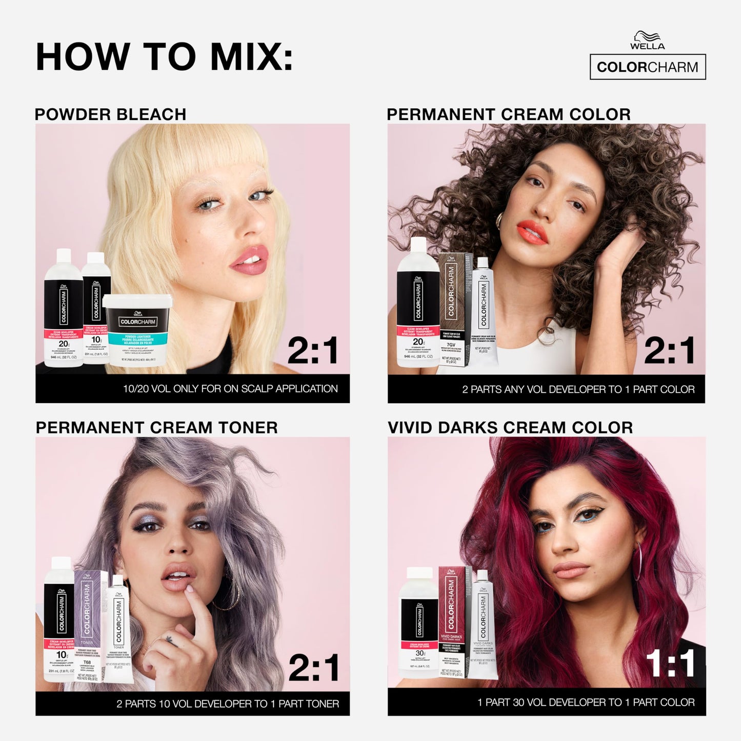 COLORCHARM Cream Hair Color Developer | 10 Volume | For Optimal Gray Blending and Rich Multi-Dimensional End Results | 15.4 oz