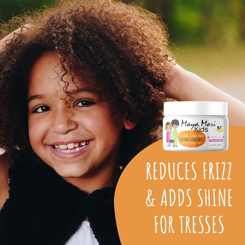 Maya Mari Kids 2-in-1 Shampoo & Conditioner Set | Tear-Free, Sulfate-Free Curl Cream for Curly Hair
