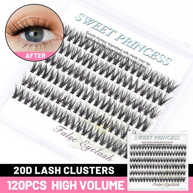 3D Individual Eyelash Extensions - Soft Black C Curl | 0.07mm Thickness, Mixed Lengths 8-16mm (5 Packs)