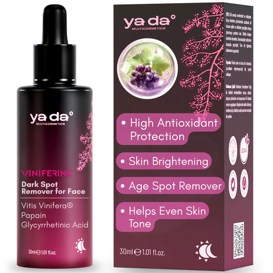 Dark Spot Remover for Face - Grape Extract Viniferine | Brightening Serum and Age Spot Remover | Clean Niacinamide Formula | Restores a Radiant Glow with Rejuvenating Hyperpigmentation Care | 1 Fl Oz