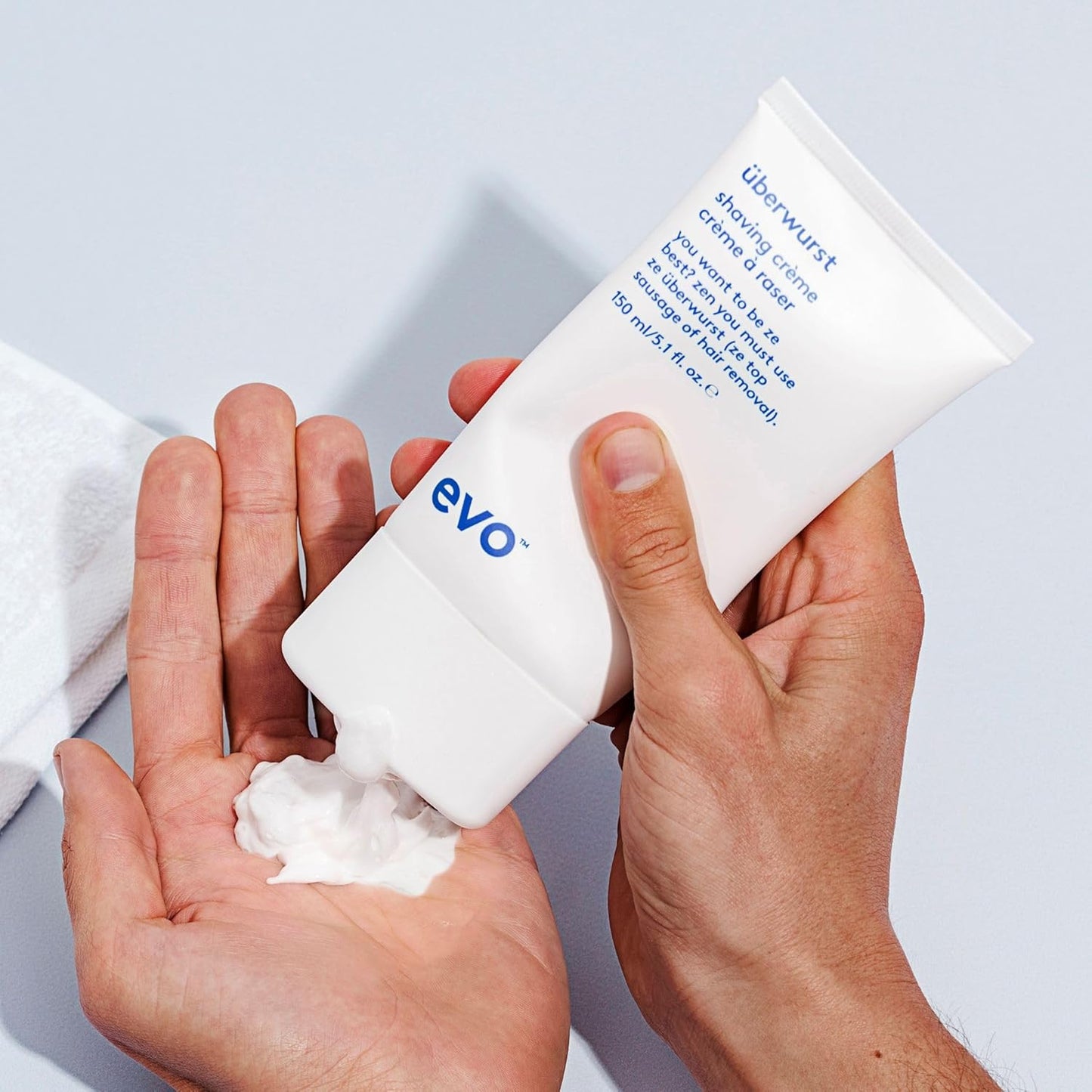 EVO Uberwurst Shaving Cream for Sensitive Skin - Moisturizing Formula Reduces Razor Burn | 5.1 fl oz