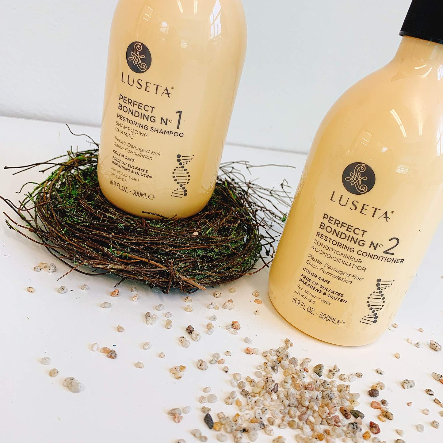 Perfect Bonding Restoring Shampoo & Conditioner Set - Bond Strengthening, Color Longevity | 2x33.8 oz, Sulfate & Paraben Free